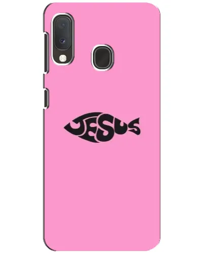 Чохол для Samsung Galaxy A20e з картинкою «Рожевий символ Jesus»