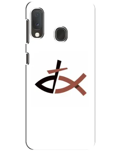 Чохол для Samsung Galaxy A20e з картинкою «Риба та хрест»