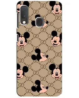Чохол для Samsung Galaxy A20e з картинкою «Брендовий паттерн Міккі» Чохол для Samsung Galaxy A20e з картинкою «Брендовий паттерн Міккі»