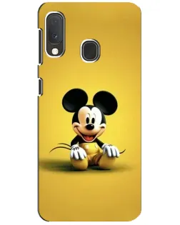 Чохол для Samsung Galaxy A20e з картинкою «Міккі на жовтому» Чохол для Samsung Galaxy A20e з картинкою «Міккі на жовтому»