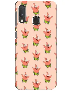 Чехол для Samsung Galaxy A20e с картинкой «Патрик Стар паттерн» Чехол для Samsung Galaxy A20e с картинкой «Патрик Стар паттерн»