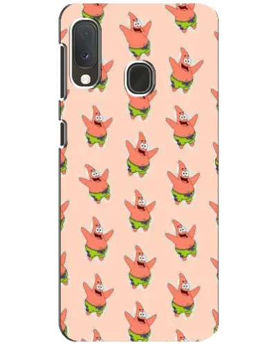 Чехол для Samsung Galaxy A20e с картинкой «Патрик Стар паттерн»