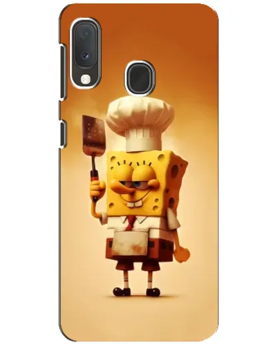 Чехол для Samsung Galaxy A20e с картинкой «Губка Боб повар»
