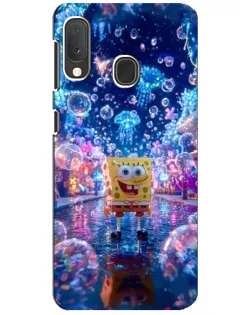 Чехол для Samsung Galaxy A20e с картинкой «Неоновый океан» Чехол для Samsung Galaxy A20e с картинкой «Неоновый океан»