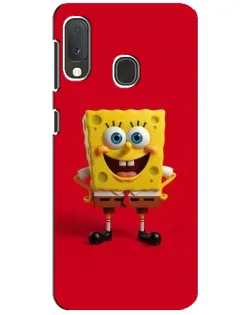 Чехол для Samsung Galaxy A20e с картинкой «Спанч Боб на красном» Чехол для Samsung Galaxy A20e с картинкой «Спанч Боб на красном»