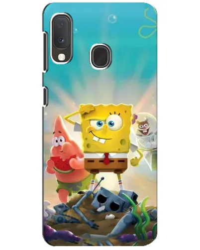 Чехол для Samsung Galaxy A20e с картинкой «Спанч Боб победитель»