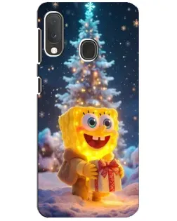 Чехол для Samsung Galaxy A20e с картинкой «Рождественский Спанч Боб» Чехол для Samsung Galaxy A20e с картинкой «Рождественский Спанч Боб»