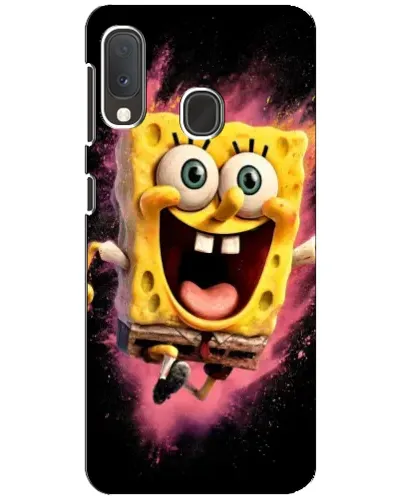 Чехол для Samsung Galaxy A20e с картинкой «Взрывной Спанч Боб»