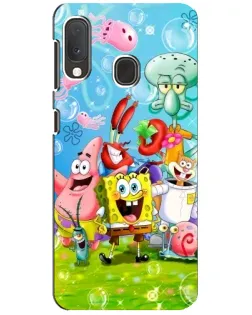 Чехол для Samsung Galaxy A20e с картинкой «Губка Боб и друзья» Чехол для Samsung Galaxy A20e с картинкой «Губка Боб и друзья»