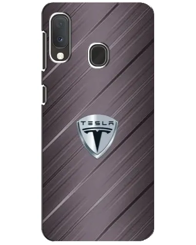 Чохол для Samsung Galaxy A20e з картинкою «Металева текстура Tesla»