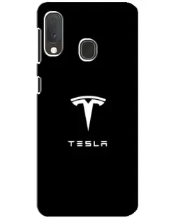 Чохол для Samsung Galaxy A20e з картинкою «Tesla White Logo» Чохол для Samsung Galaxy A20e з картинкою «Tesla White Logo»