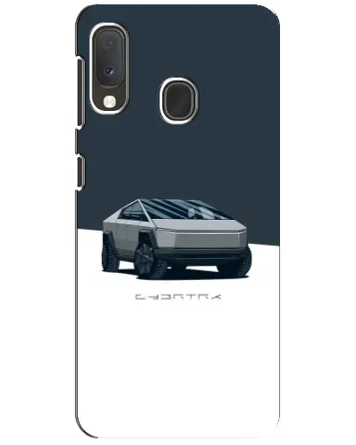 Чохол для Samsung Galaxy A20e з картинкою «Сріблястий Cybertruck Tesla»
