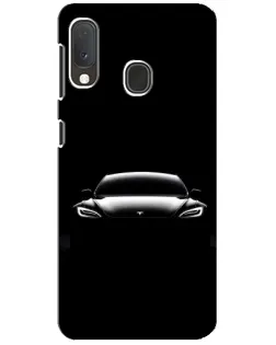 Чохол для Samsung Galaxy A20e з картинкою «Фари Tesla Night» Чохол для Samsung Galaxy A20e з картинкою «Фари Tesla Night»