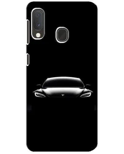 Чохол для Samsung Galaxy A20e з картинкою «Фари Tesla Night»