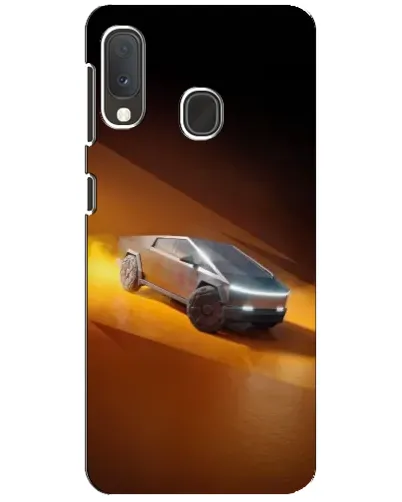 Чохол для Samsung Galaxy A20e з картинкою «Cybertruck у пустелі»