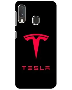 Чохол для Samsung Galaxy A20e з картинкою «Tesla Red Logo» Чохол для Samsung Galaxy A20e з картинкою «Tesla Red Logo»
