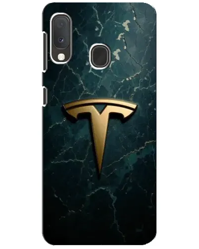 Чохол для Samsung Galaxy A20e з картинкою «Мармурова Tesla Gold»