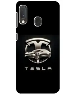 Чохол для Samsung Galaxy A20e з картинкою «Tesla — срібне авто» Чохол для Samsung Galaxy A20e з картинкою «Tesla — срібне авто»
