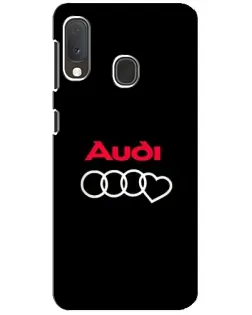 Чохол для Samsung Galaxy A20e з картинкою «Логотип Audi Heart»