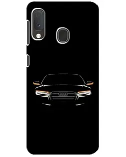 Чохол для Samsung Galaxy A20e з картинкою «Audi — нічний контур»