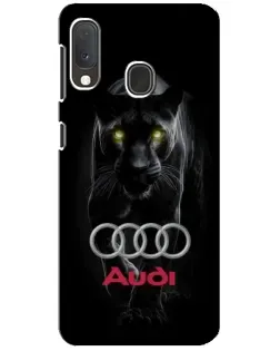 Чохол для Samsung Galaxy A20e з картинкою «Пантера та Audi»