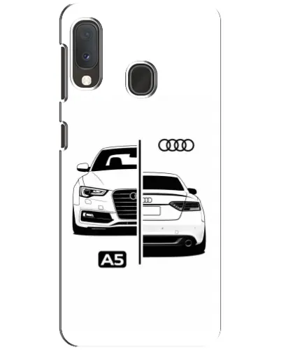 Чохол для Samsung Galaxy A20e з картинкою «Audi — контрастний дизайн»