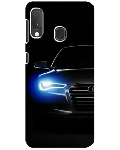 Чохол для Samsung Galaxy A20e з картинкою «Неоновий погляд Audi»