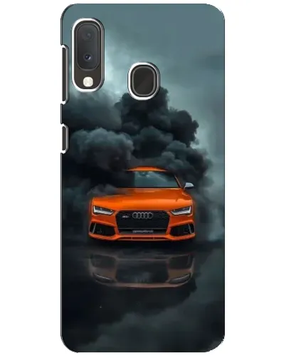 Чохол для Samsung Galaxy A20e з картинкою «Audi у хмарах диму»