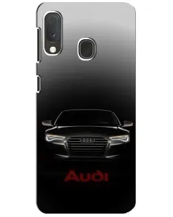 Чохол для Samsung Galaxy A20e з картинкою «Audi — градієнтний контур»