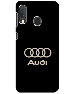 Чохол для Samsung Galaxy A20e з картинкою «Audi — золотий логотип»