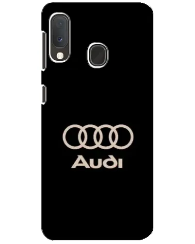 Чохол для Samsung Galaxy A20e з картинкою «Audi — золотий логотип»