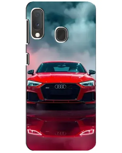 Чохол для Samsung Galaxy A20e з картинкою «Audi RS — червоний стиль»