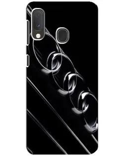 Чохол для Samsung Galaxy A20e з картинкою «Audi — абстрактні кільця»