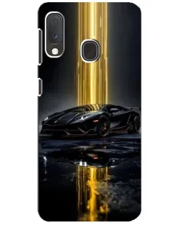 Чохол для Samsung Galaxy A20e з картинкою «Нічний Lamborghini драйв»