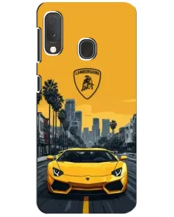 Чохол для Samsung Galaxy A20e з картинкою «Жовтий Lamborghini місто» Чохол для Samsung Galaxy A20e з картинкою «Жовтий Lamborghini місто»