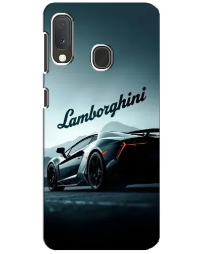 Чохол для Samsung Galaxy A20e з картинкою «Класичний Lamborghini надпис»