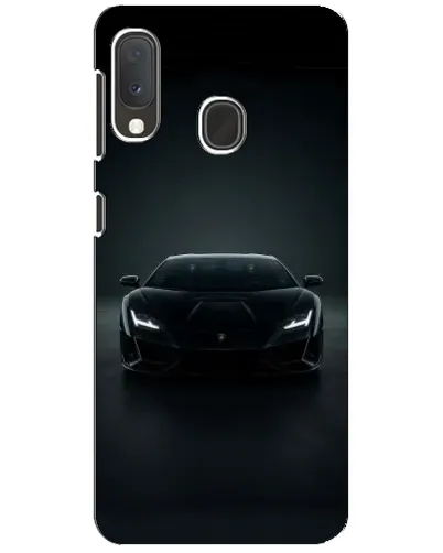 Чохол для Samsung Galaxy A20e з картинкою «Чорний Lamborghini Aventador»