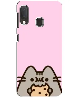 Чохол для Samsung Galaxy A20e з картинкою «Pusheen та печиво»