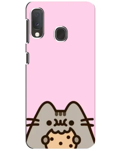 Чохол для Samsung Galaxy A20e з картинкою «Pusheen та печиво»