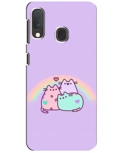 Чохол для Samsung Galaxy A20e з картинкою «Веселкові Пушини»