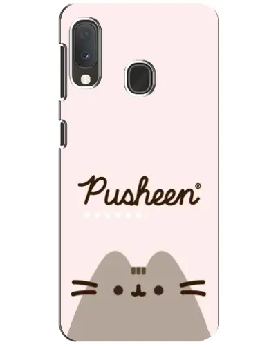 Чохол для Samsung Galaxy A20e з картинкою «Pusheen логотип»