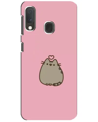 Чохол для Samsung Galaxy A20e з картинкою «Pusheen серце»