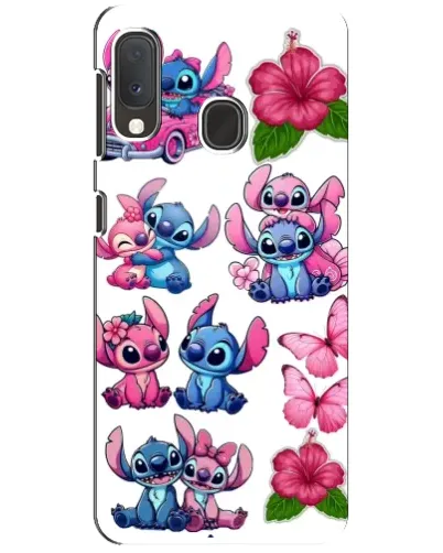 Чохол для Samsung Galaxy A20e з картинкою «Стікери Stitch та Angel»