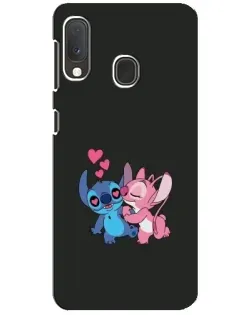 Чохол для Samsung Galaxy A20e з картинкою «Анжел цілує Стіча»