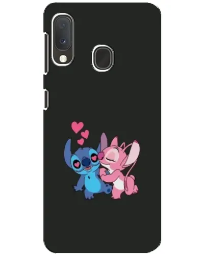 Чохол для Samsung Galaxy A20e з картинкою «Анжел цілує Стіча»