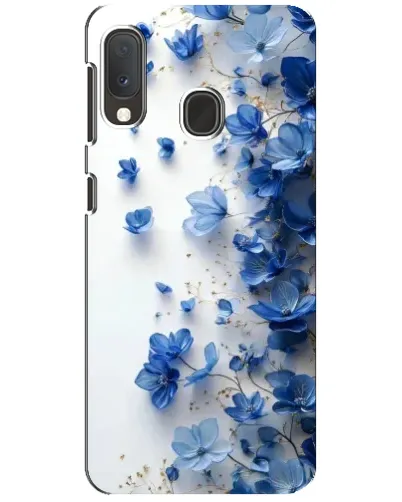 Чохол для Samsung Galaxy A20e з картинкою «Блакитний квітковий каскад» Чохол для Samsung Galaxy A20e з картинкою «Блакитний квітковий каскад»