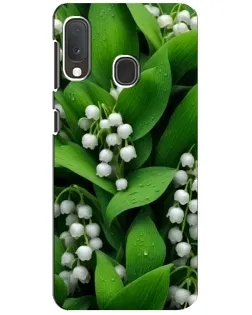 Чохол для Samsung Galaxy A20e з картинкою «Конвалії в зелені»