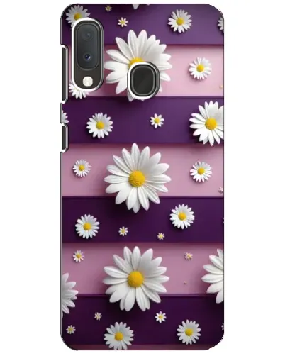 Чохол для Samsung Galaxy A20e з картинкою «Ромашки на фіолетовому» Чохол для Samsung Galaxy A20e з картинкою «Ромашки на фіолетовому»