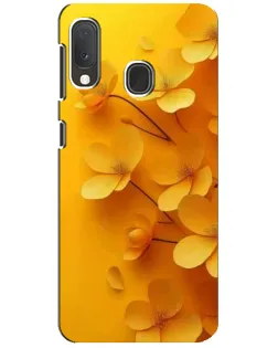 Чохол для Samsung Galaxy A20e з картинкою «Золоті пелюстки»
