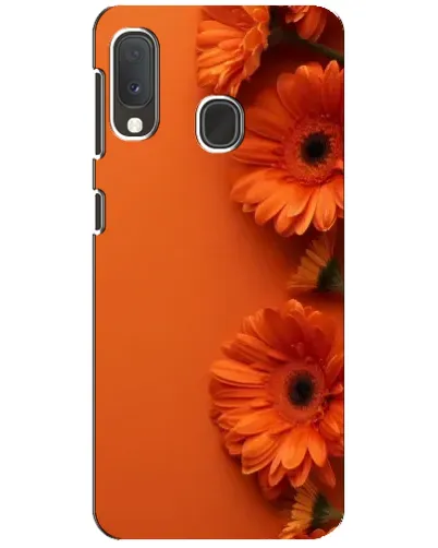 Чохол для Samsung Galaxy A20e з картинкою «Помаранчеві гербери» Чохол для Samsung Galaxy A20e з картинкою «Помаранчеві гербери»